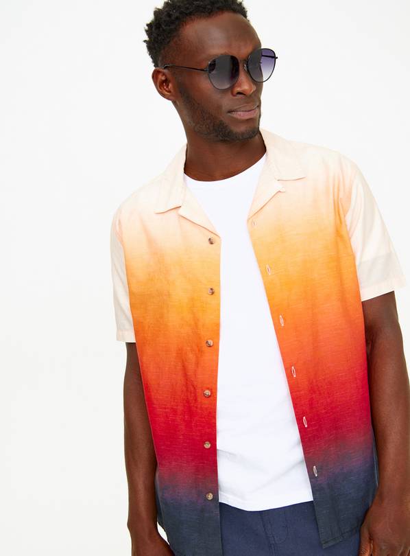 Sunset Ombre Cotton Slub Shirt XXXXL